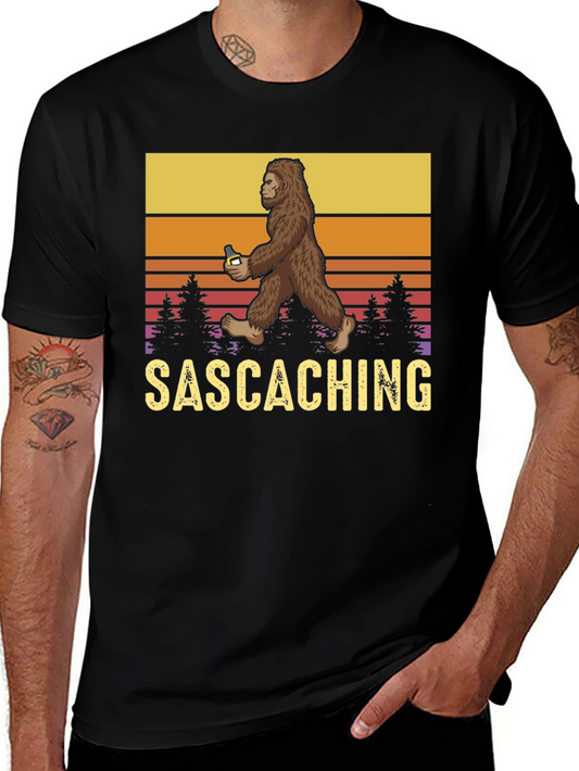 Sasquatch Drinking Beer T-Shirt