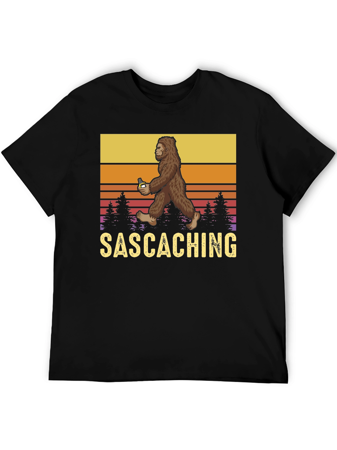 Sasquatch Drinking Beer T-Shirt