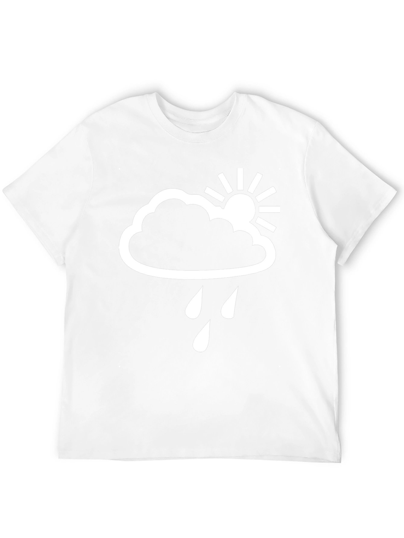 Cloud Rain Sun Graphic Tee - Weather T-Shirt