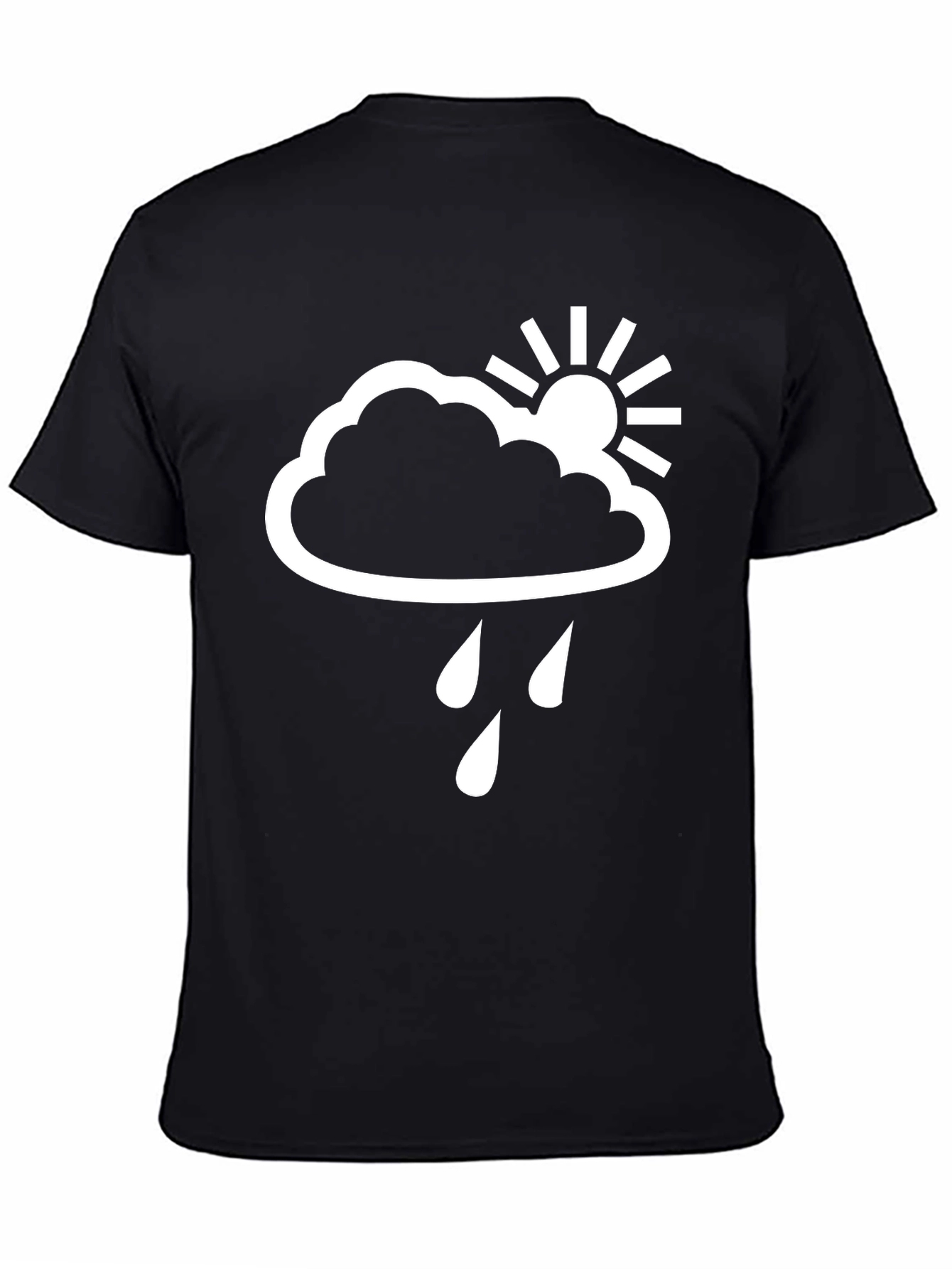 Cloud Rain Sun Graphic Tee - Weather T-Shirt