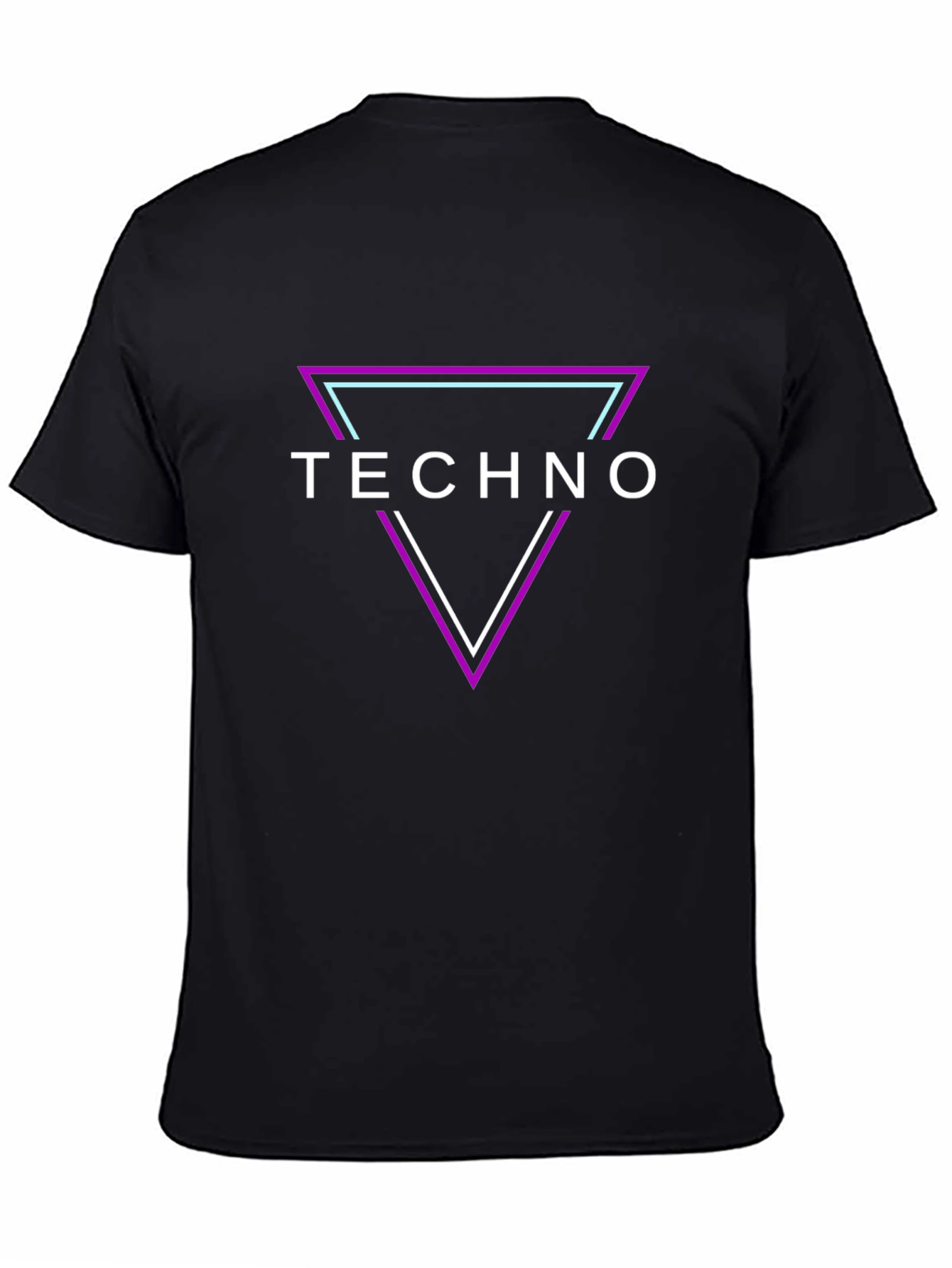 Techno Triangle Graphic T-Shirt - Bold Music Fashion