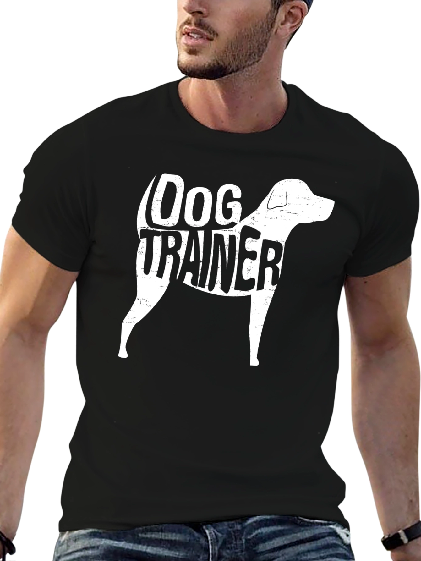 Dog Trainer Graphic Tee - Unisex Black T-Shirt