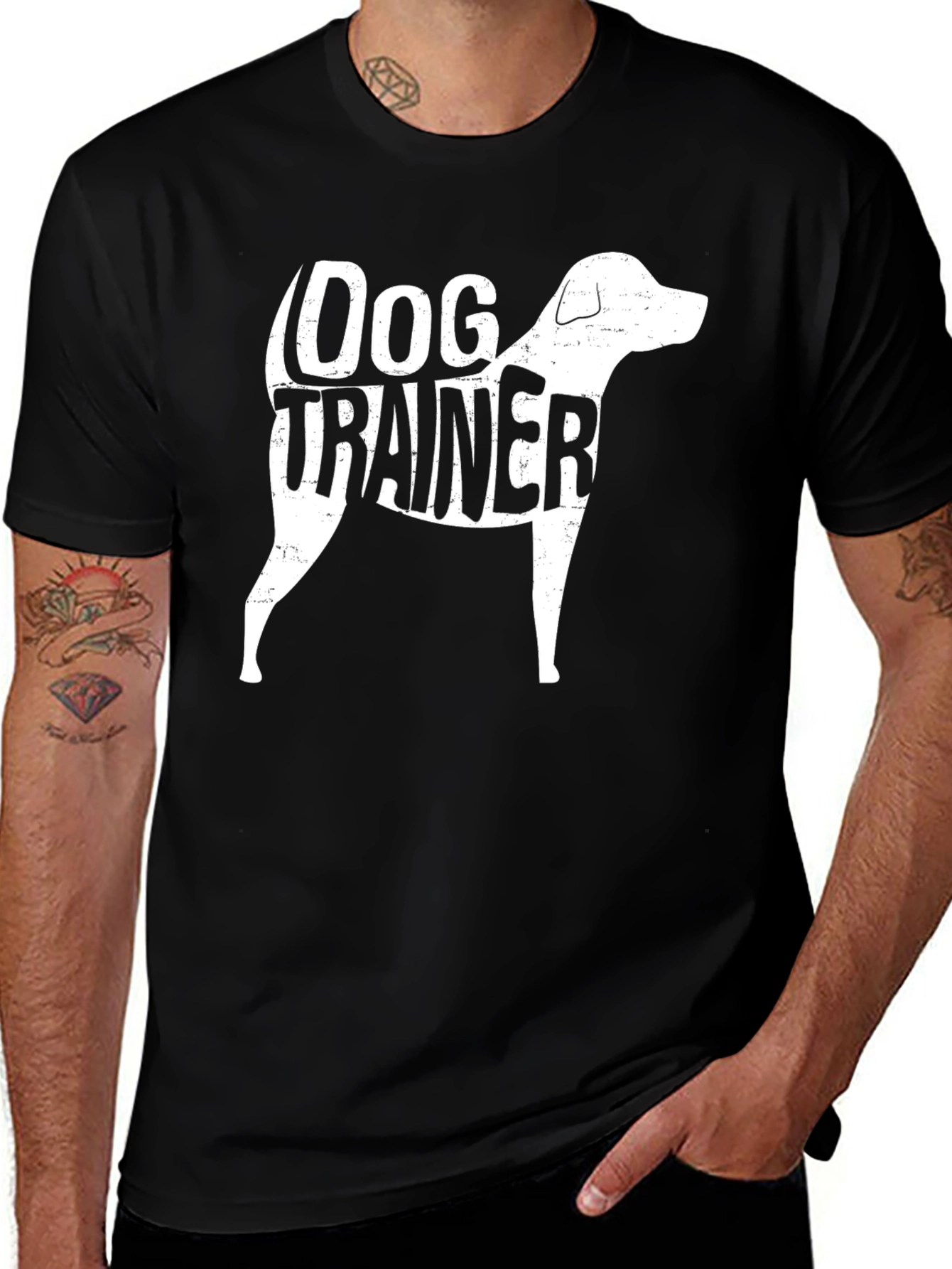 Dog Trainer Graphic Tee - Unisex Black T-Shirt
