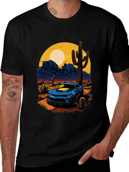 Desert Camaro Graphic Tee - Cool Car T-Shirt