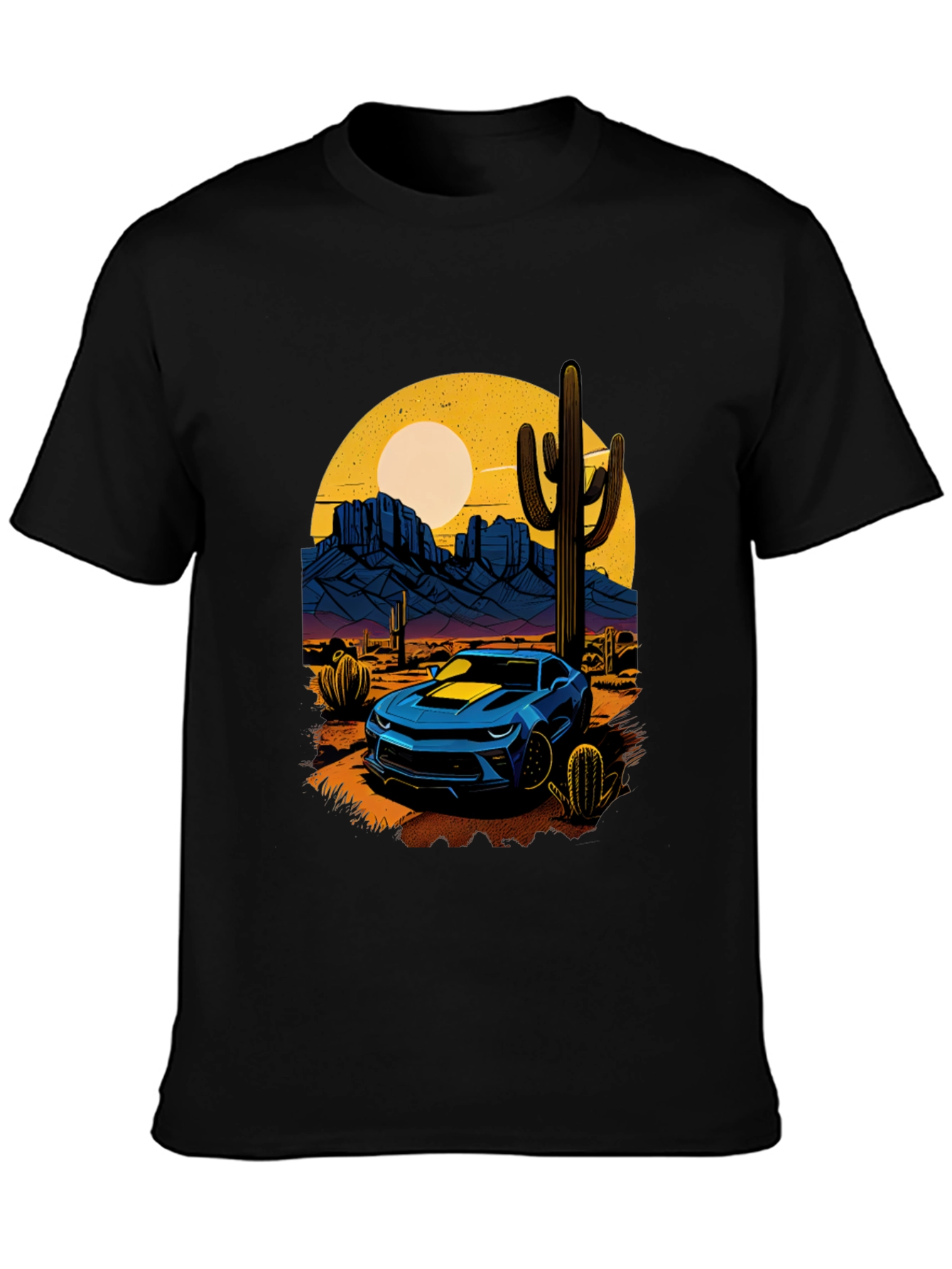 Desert Camaro Graphic Tee - Cool Car T-Shirt