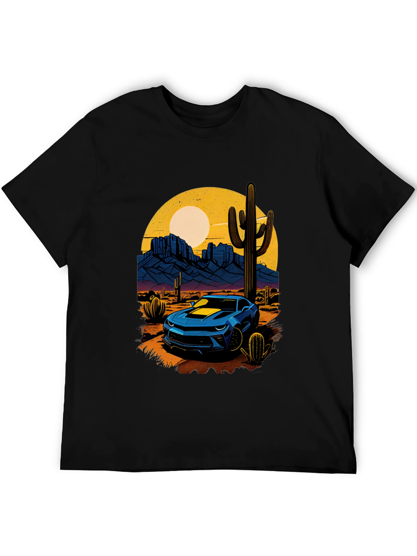 Desert Camaro Graphic Tee - Cool Car T-Shirt