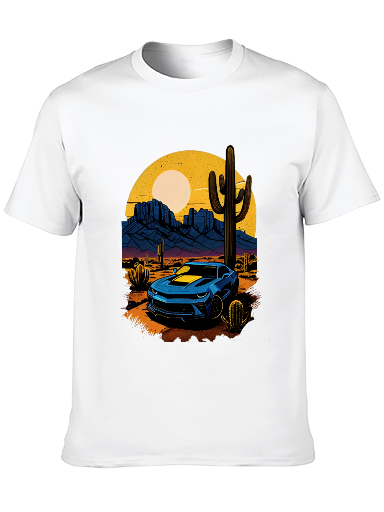 Desert Camaro Graphic Tee - Cool Car T-Shirt