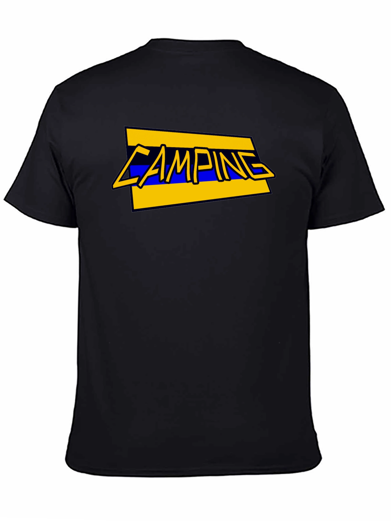 Camping Graphic T-Shirt - Black