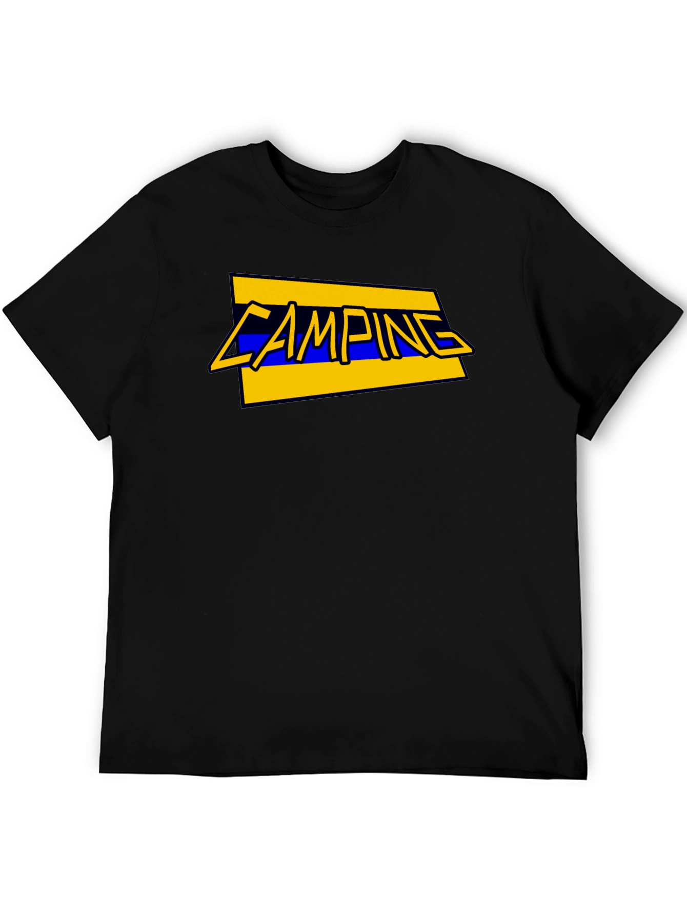 Camping Graphic T-Shirt - Black
