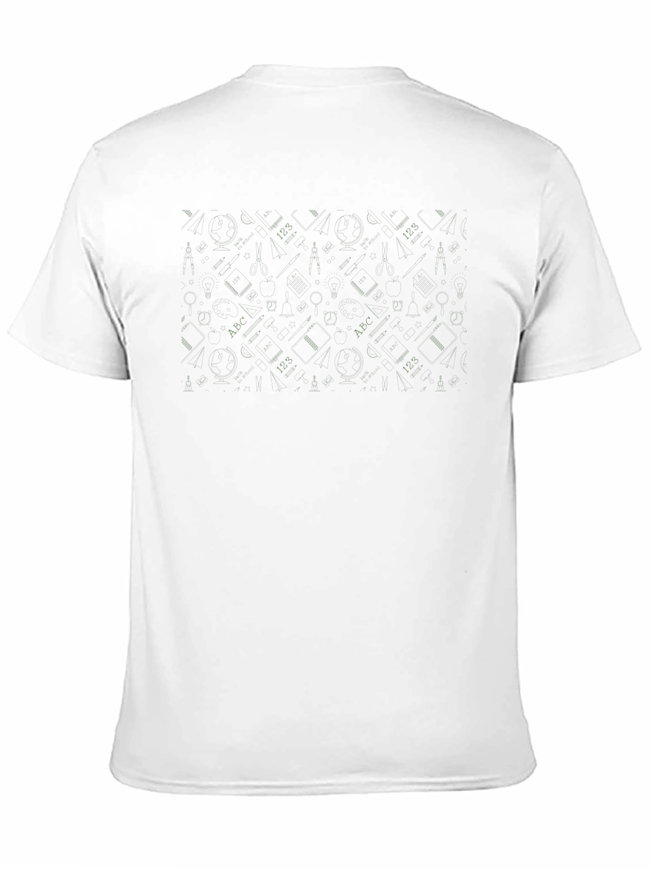 Modern Patterned Black T-Shirt