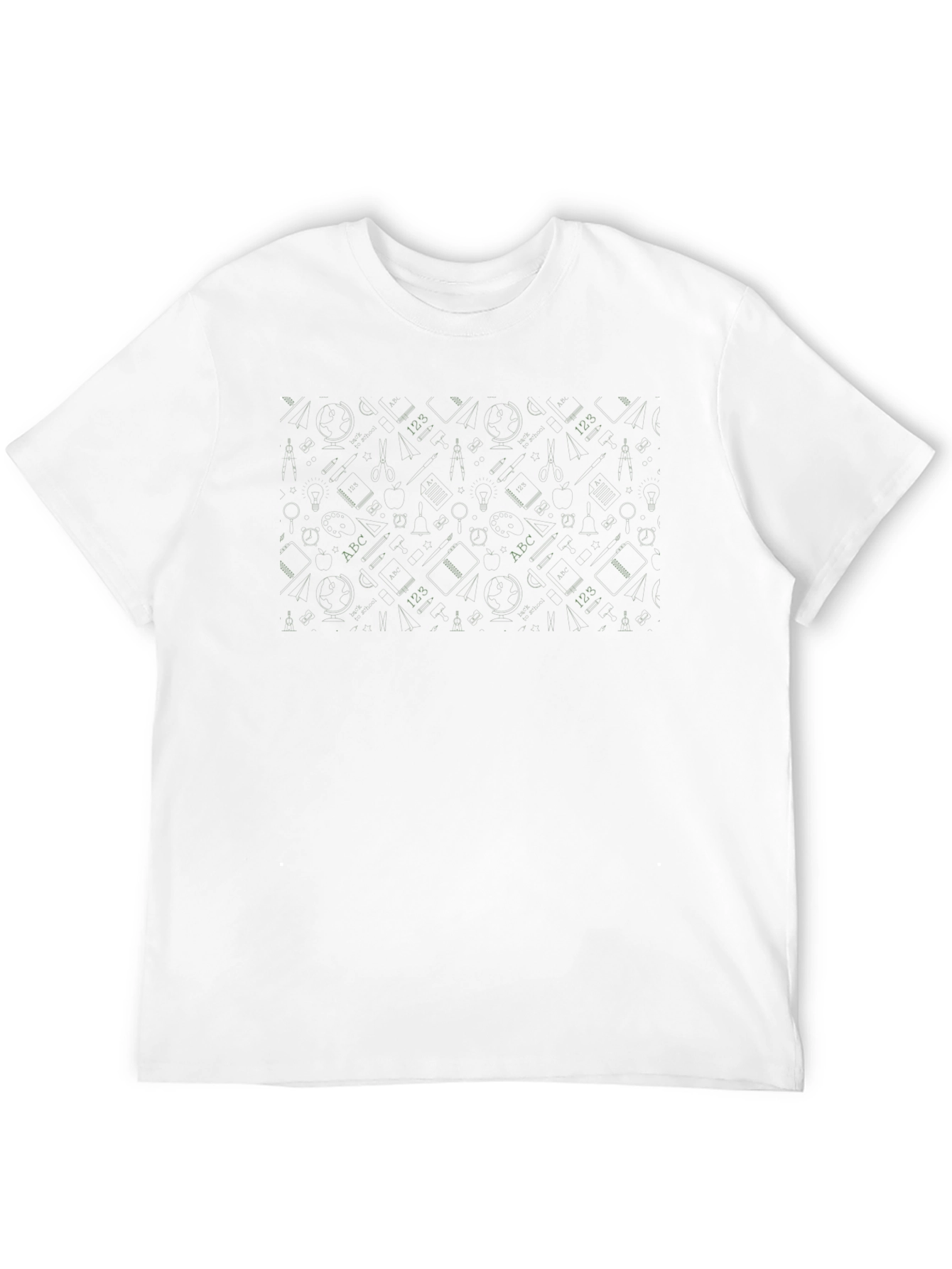 Modern Patterned Black T-Shirt
