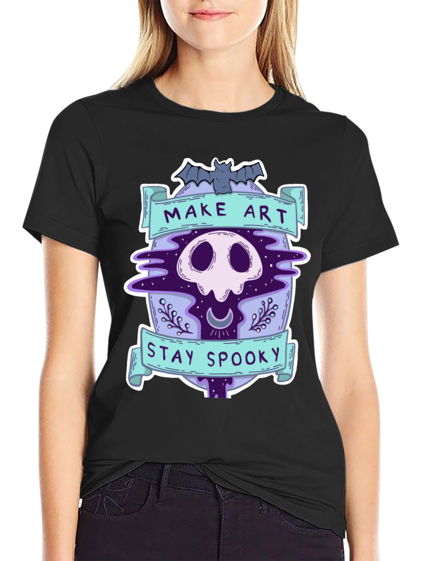 Make Art Stay Spooky Graphic Tee