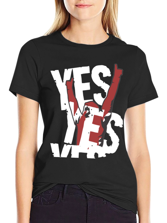 Yes! Graphic Tee - Soft Black Cotton Shirt