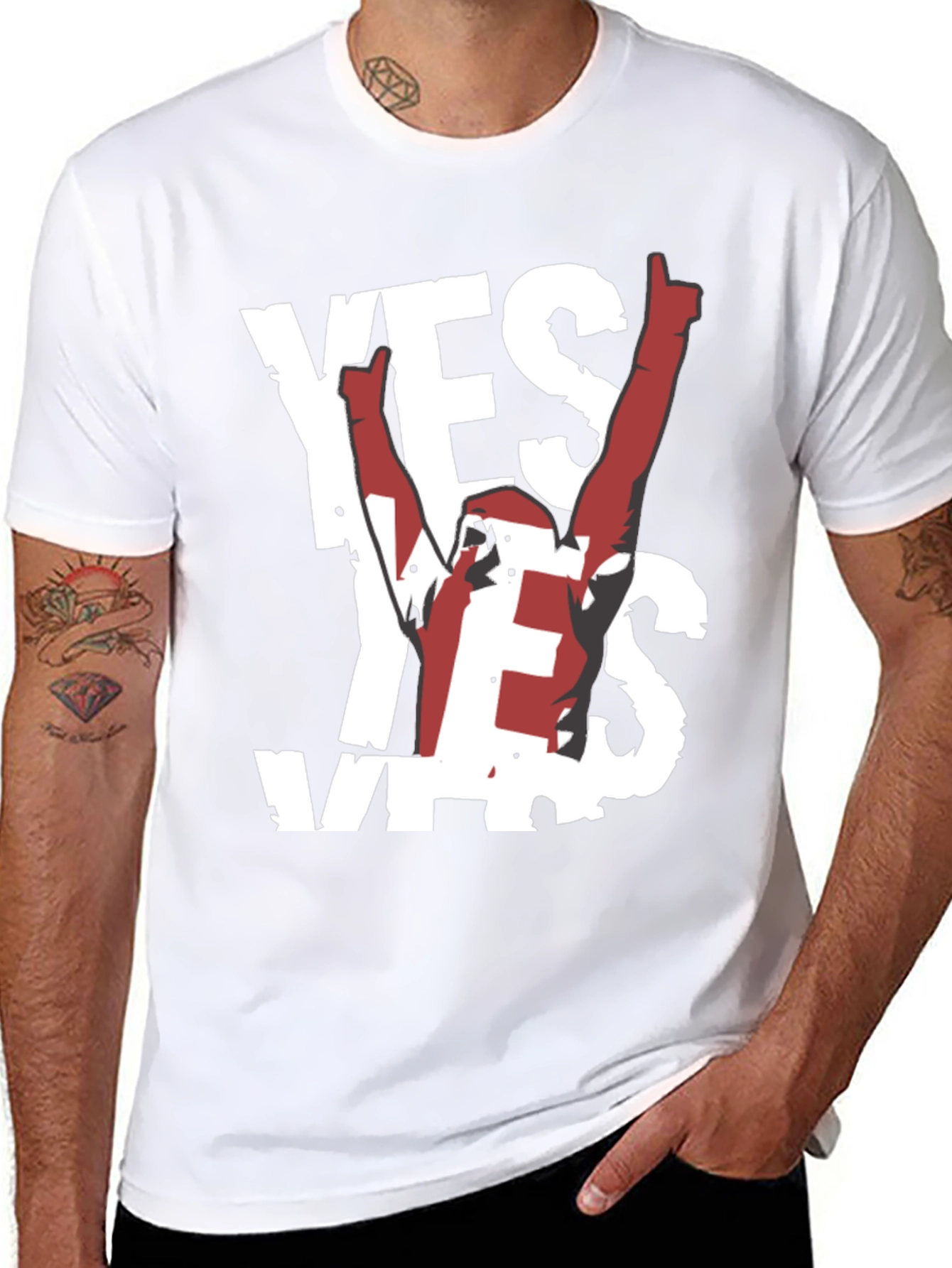 Yes! Graphic Tee - Soft Black Cotton Shirt