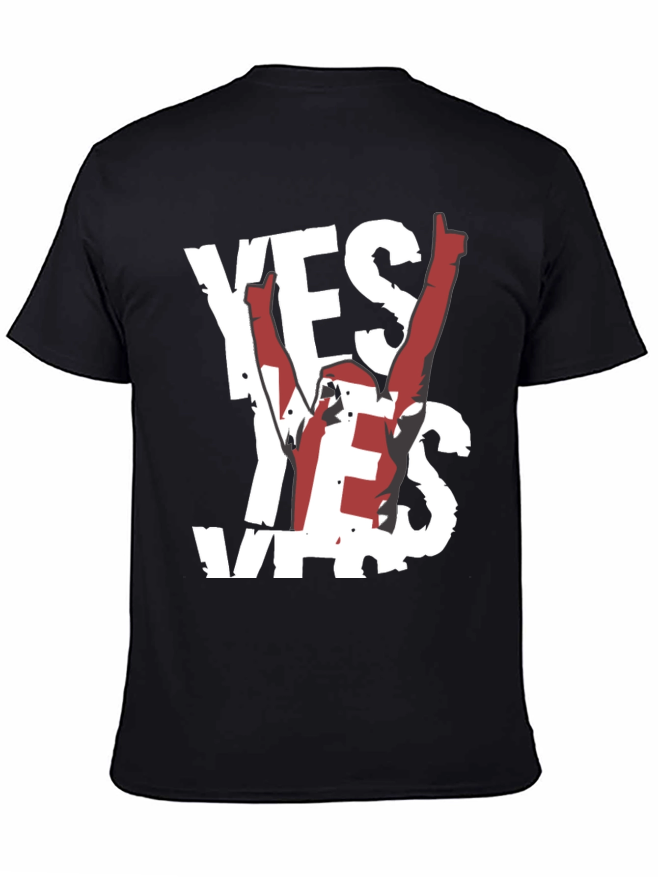 Yes! Graphic Tee - Soft Black Cotton Shirt