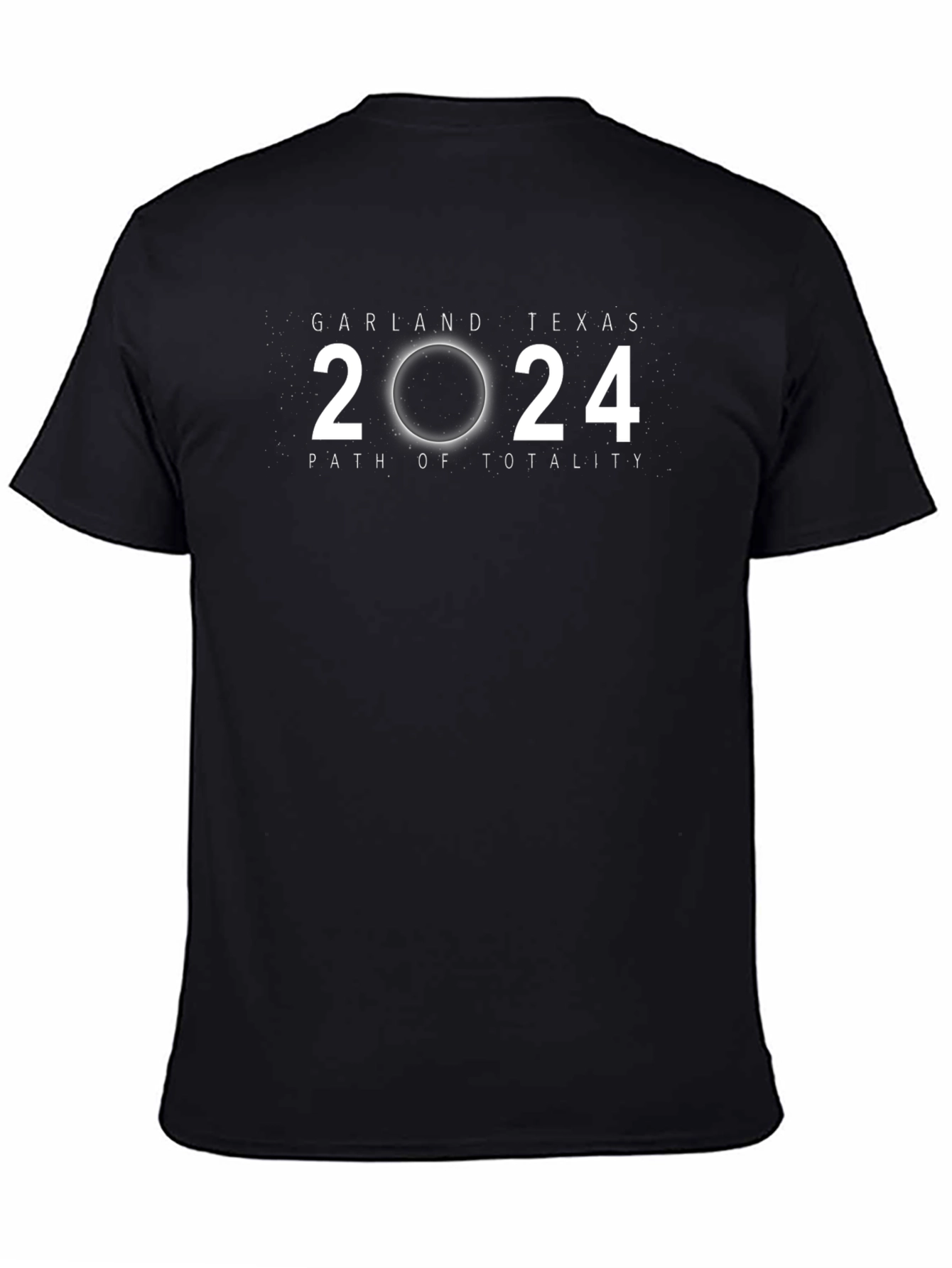 Garland Texas 2024 Path of Totality Black T-Shirt