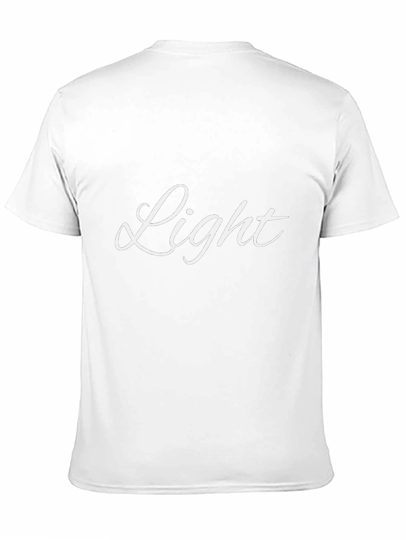 Light Script T-Shirt - Stylish Black Tee