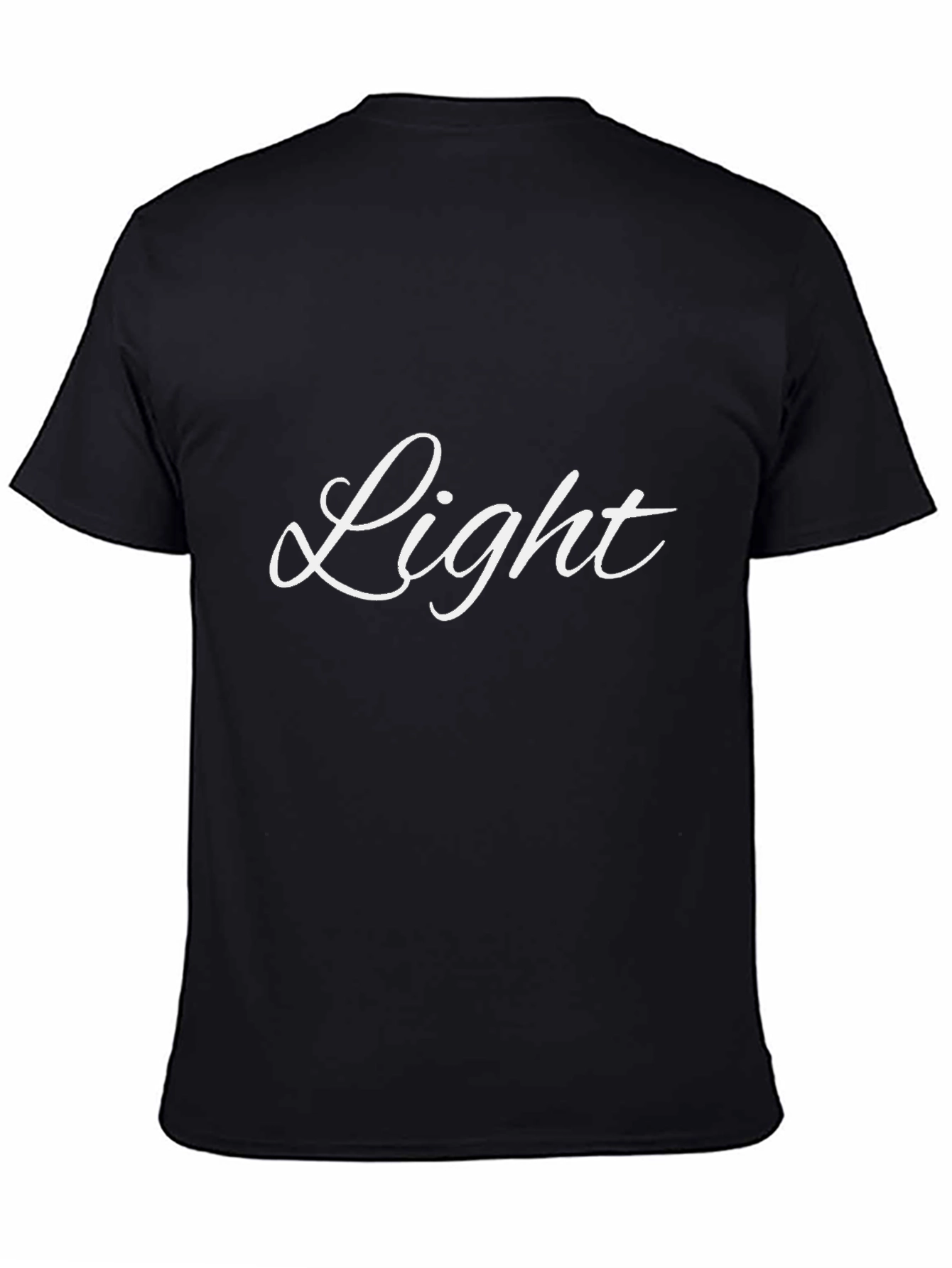 Light Script T-Shirt - Stylish Black Tee