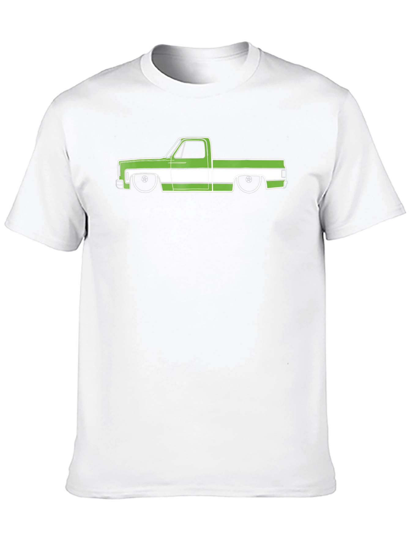 Truck T-Shirt Black Cotton Graphic Tee