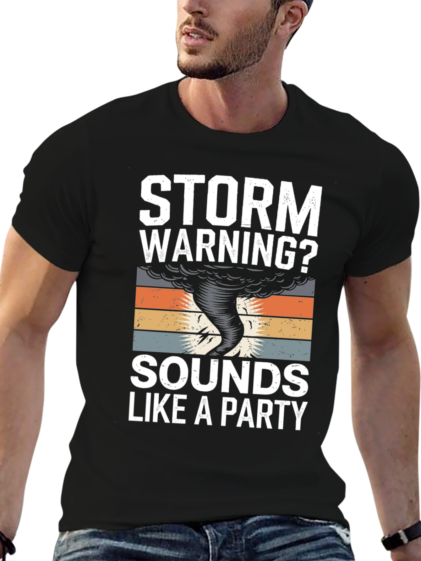 Storm Warning Party T-Shirt - Fun Graphic Tee