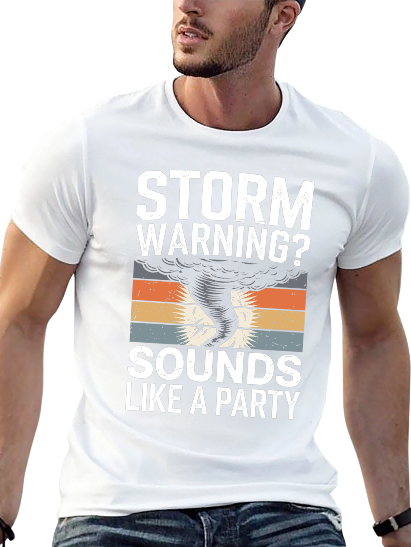 Storm Warning Party T-Shirt - Fun Graphic Tee