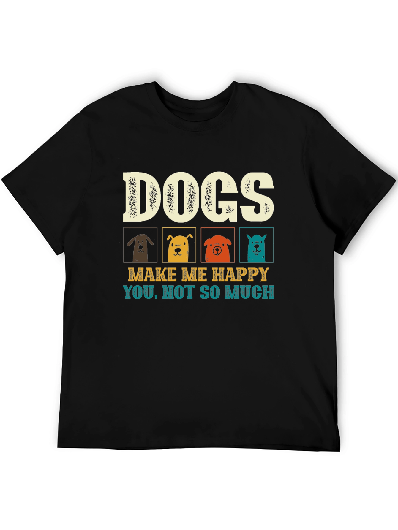 Dogs Make Me Happy Graphic Tee