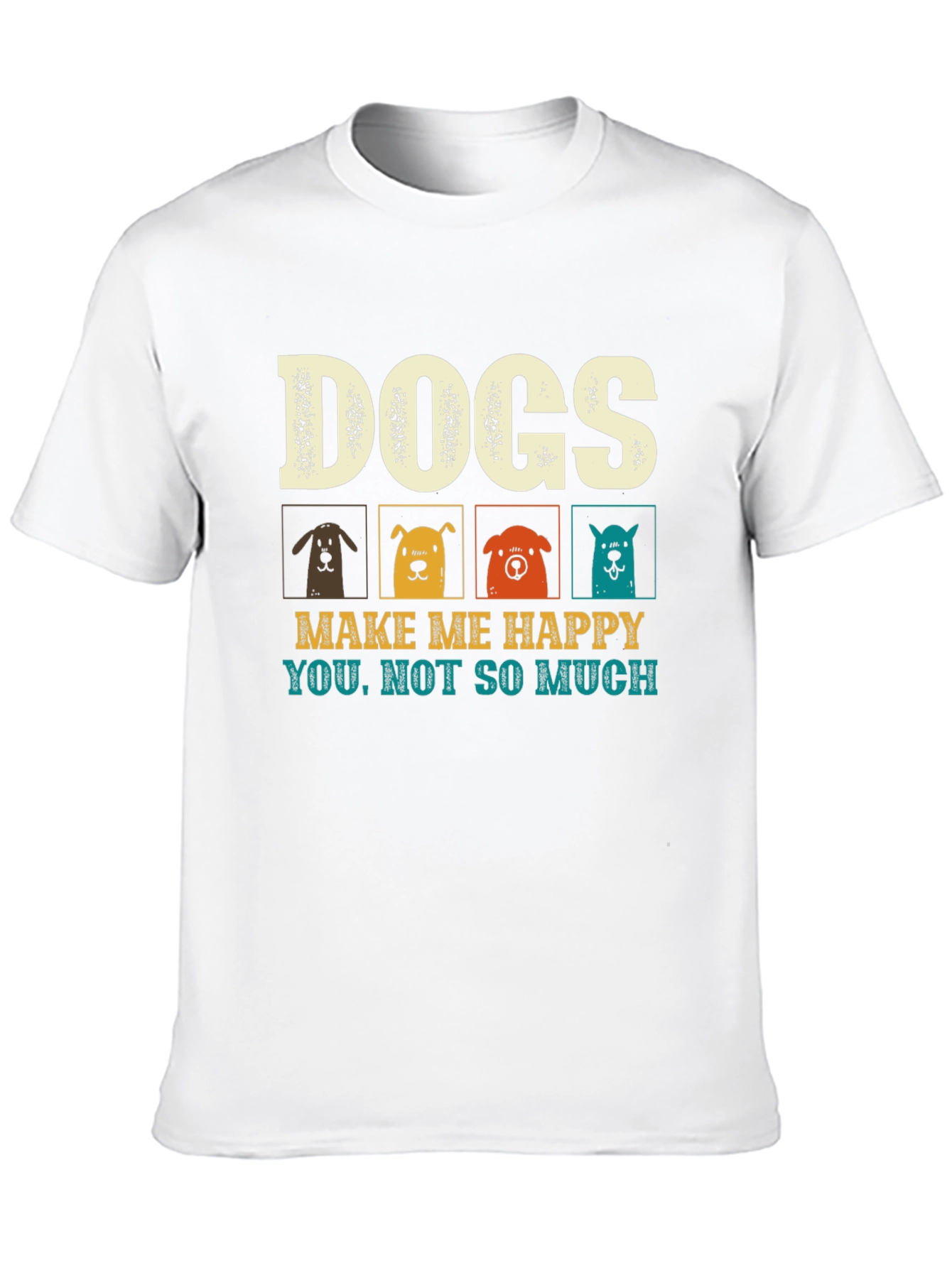Dogs Make Me Happy Graphic Tee