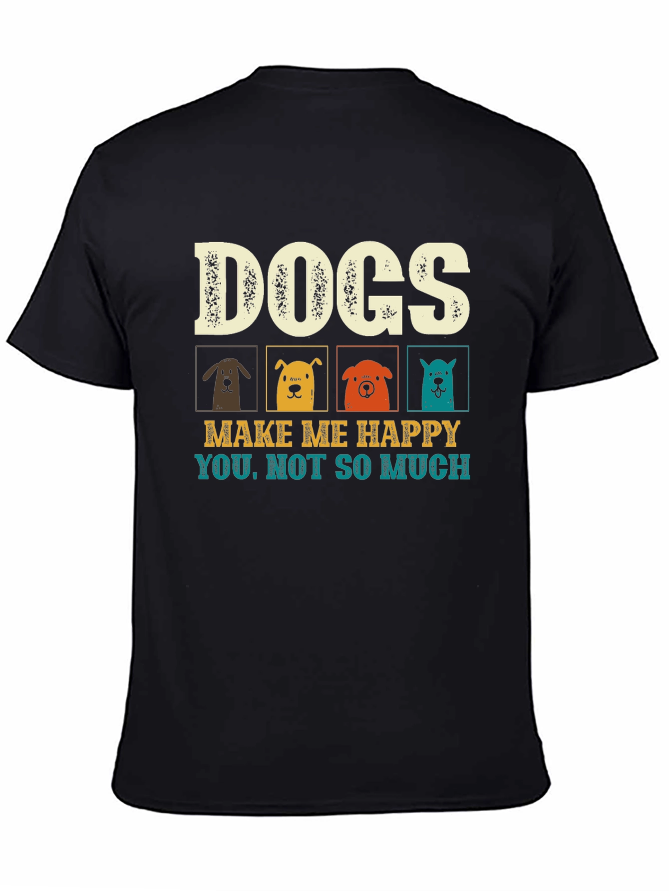 Dogs Make Me Happy Graphic Tee