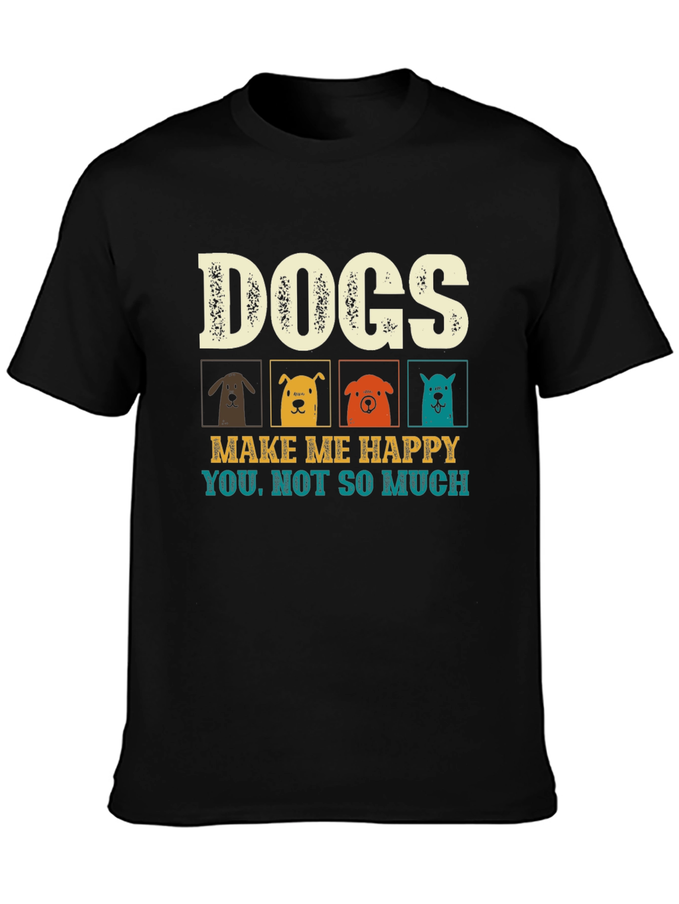 Dogs Make Me Happy Graphic Tee