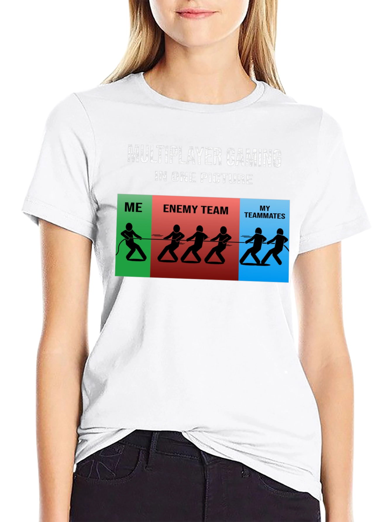 Multiplayer Gaming in One Picture T-Shirt