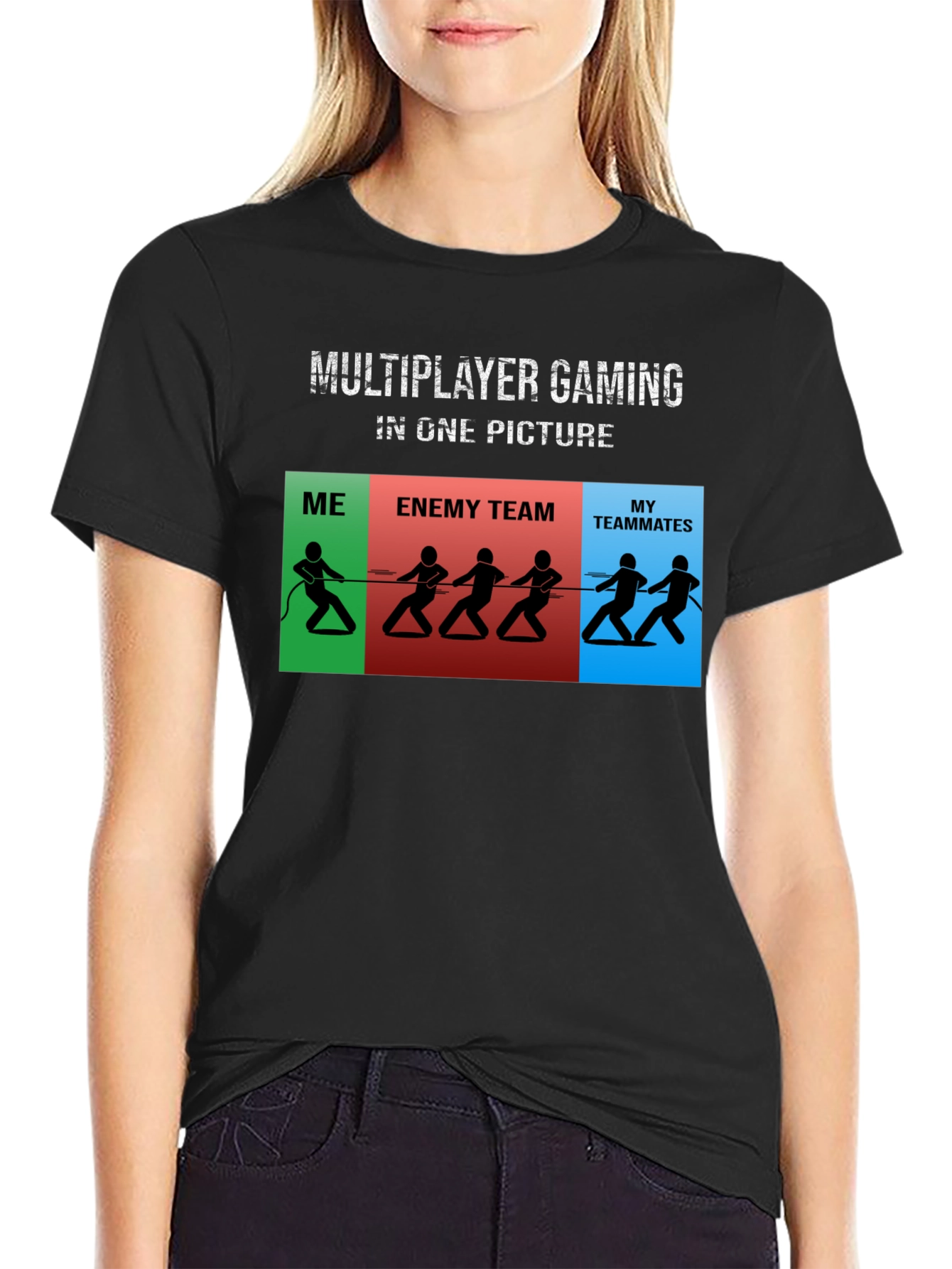 Multiplayer Gaming in One Picture T-Shirt