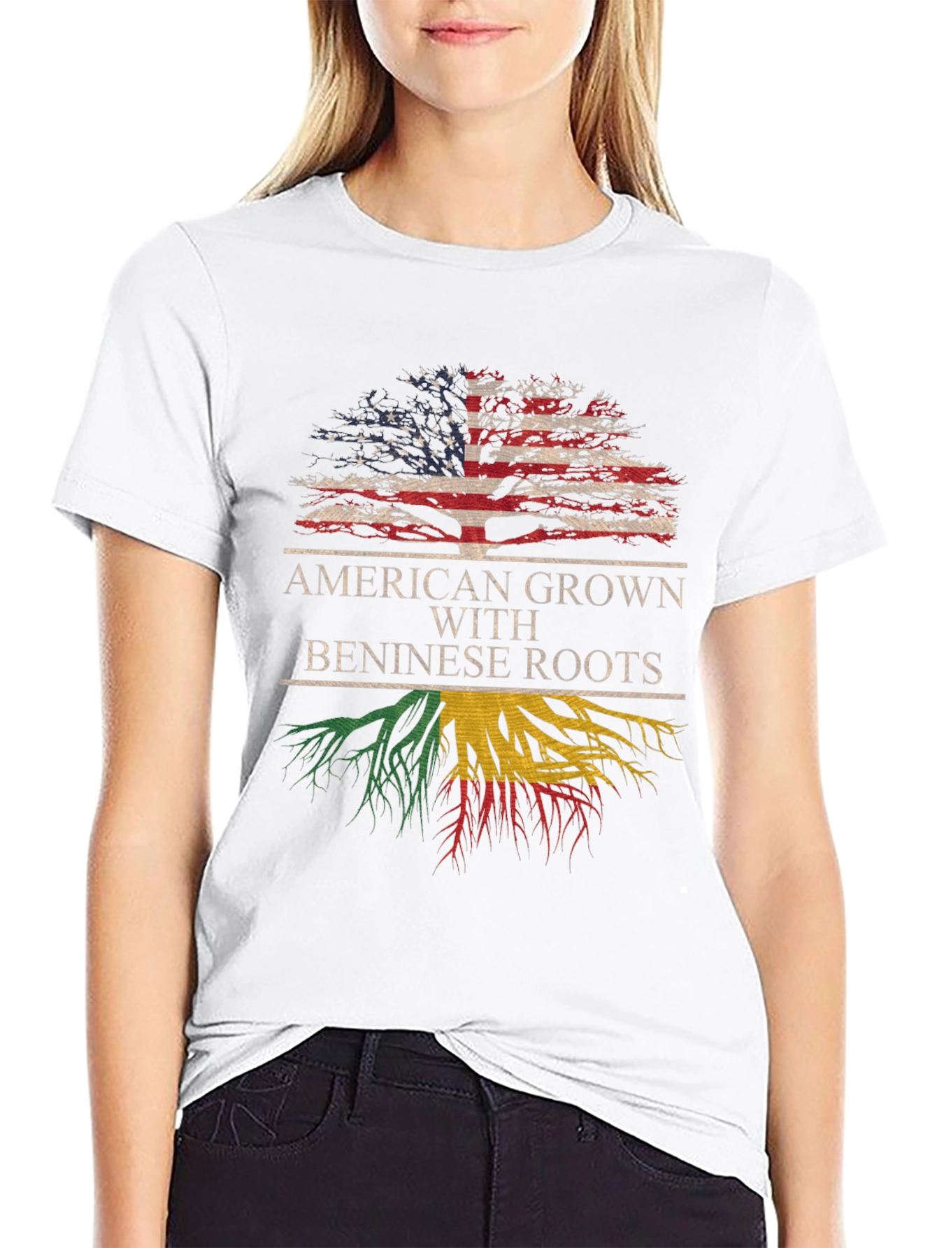 American Grown Beninese Roots T-Shirt