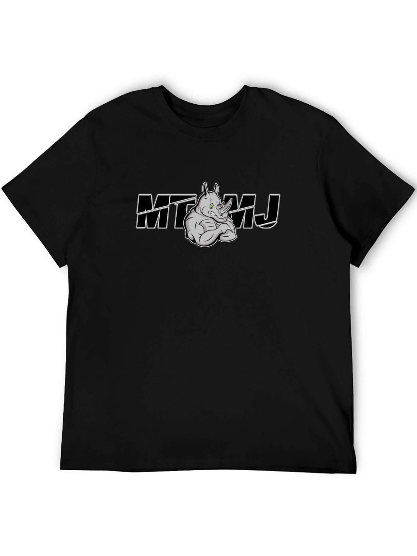 MT Rhino MJ Black Graphic T-Shirt