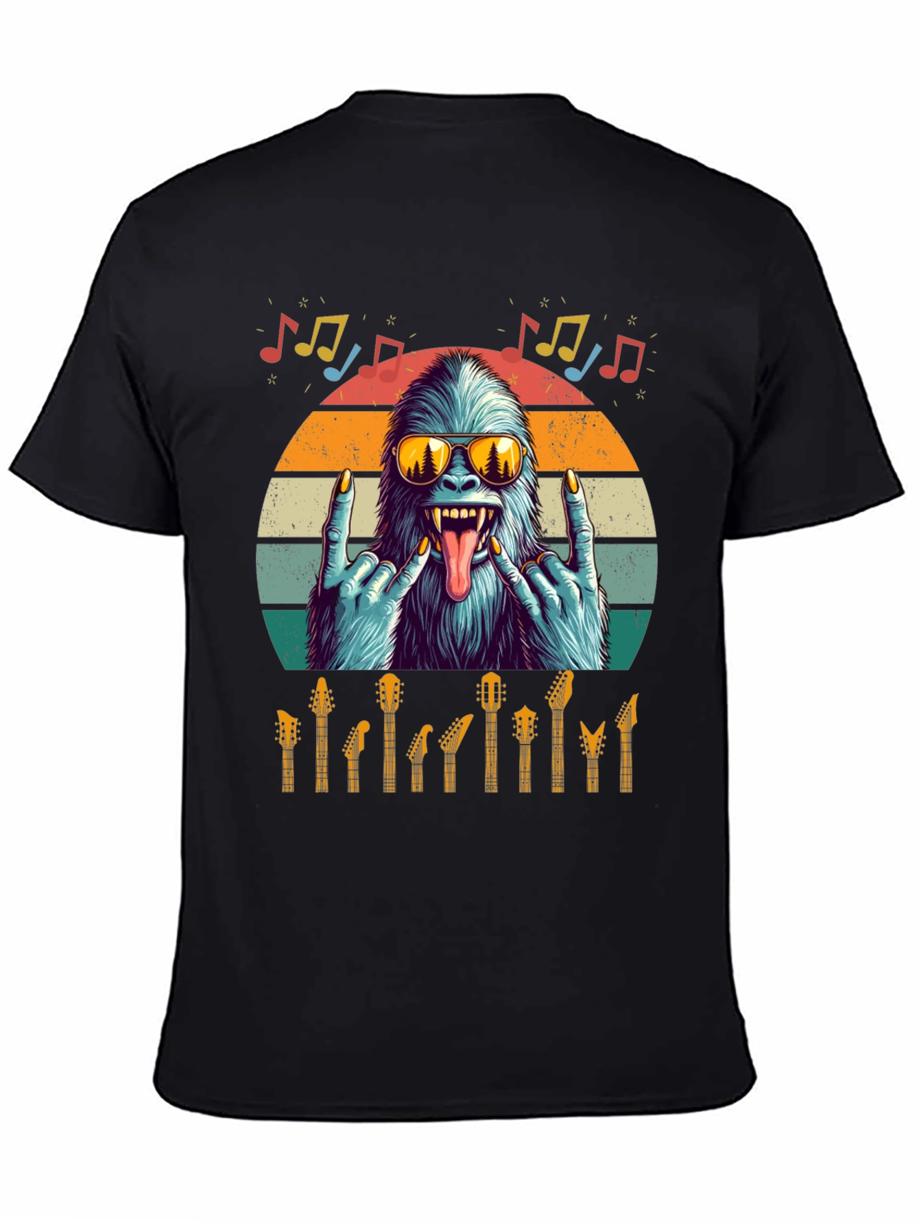 Rockin Yeti Guitar Lover T-Shirt
