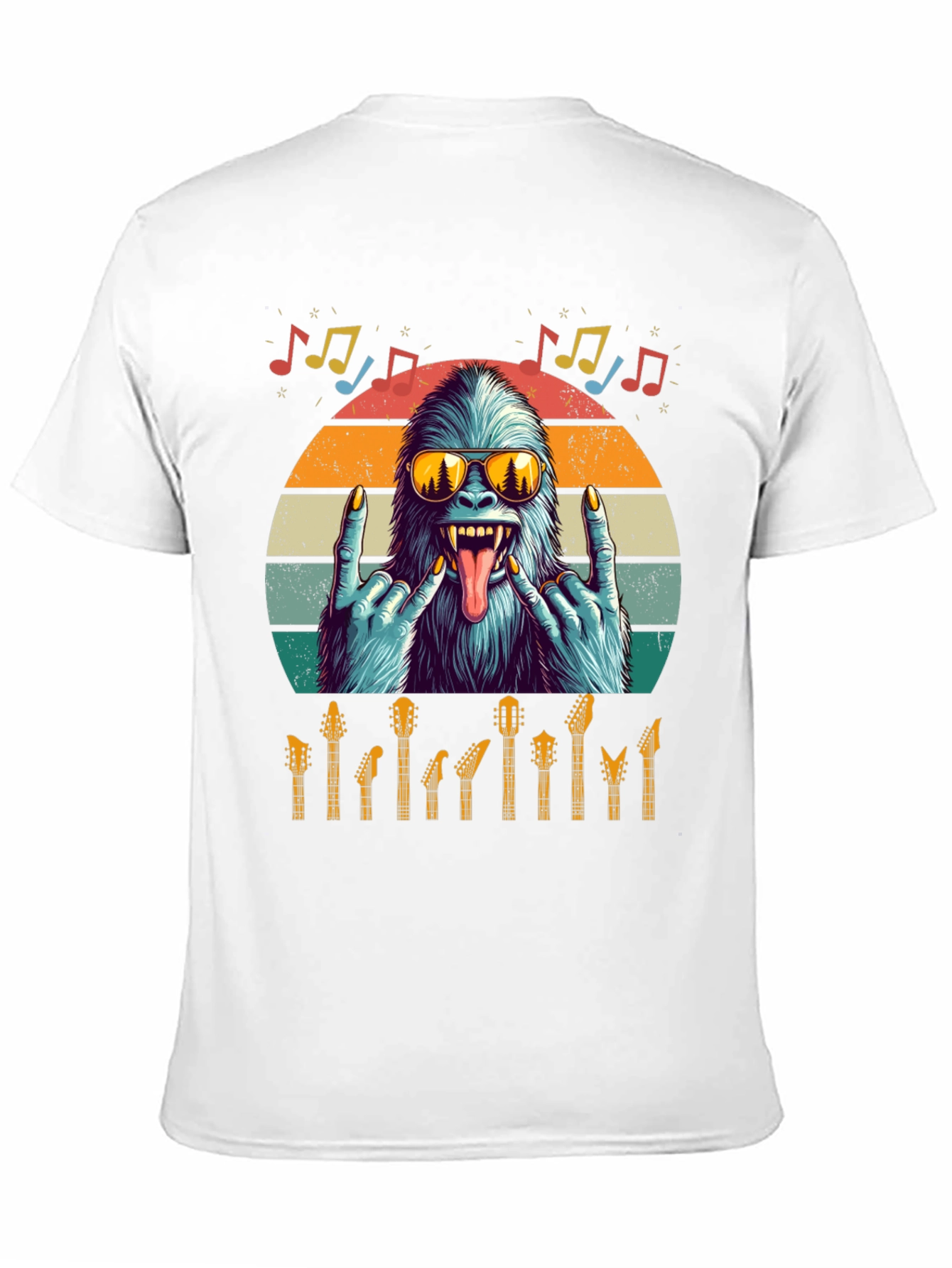 Rockin Yeti Guitar Lover T-Shirt