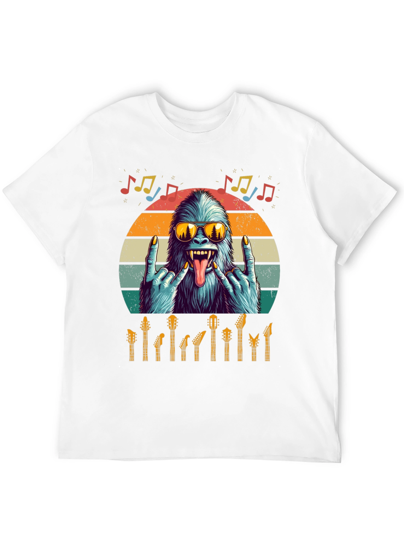 Rockin Yeti Guitar Lover T-Shirt