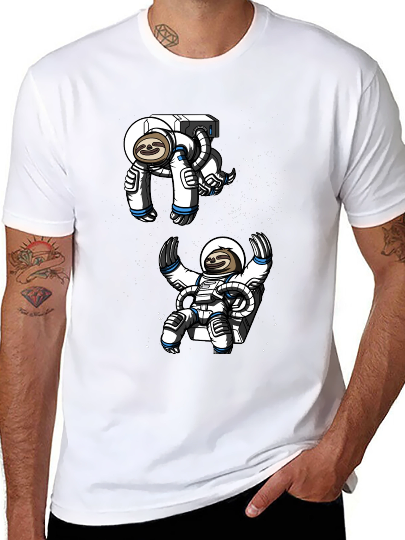 Sloth Astronaut T-Shirt - Space Adventure Tee