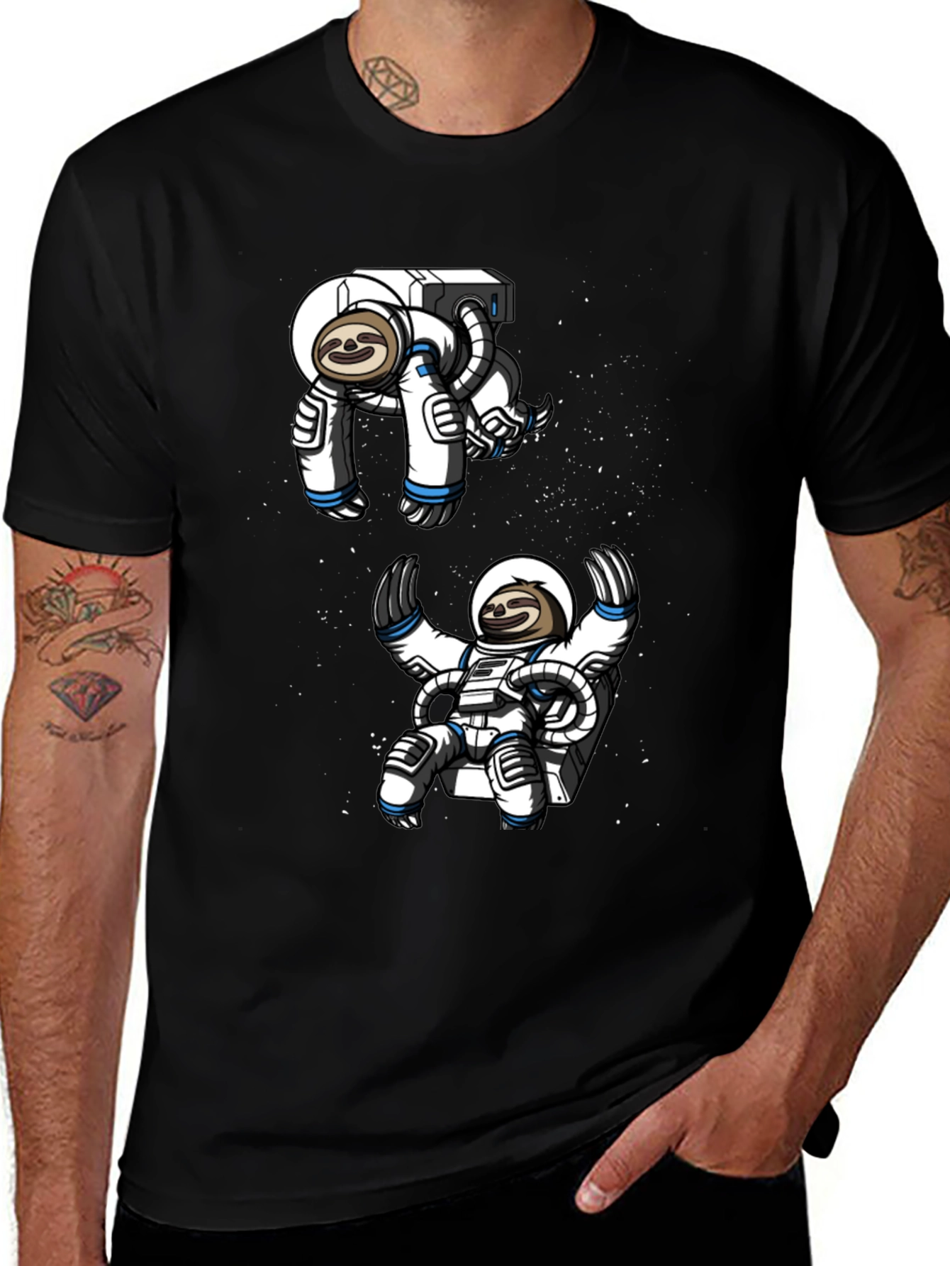 Sloth Astronaut T-Shirt - Space Adventure Tee