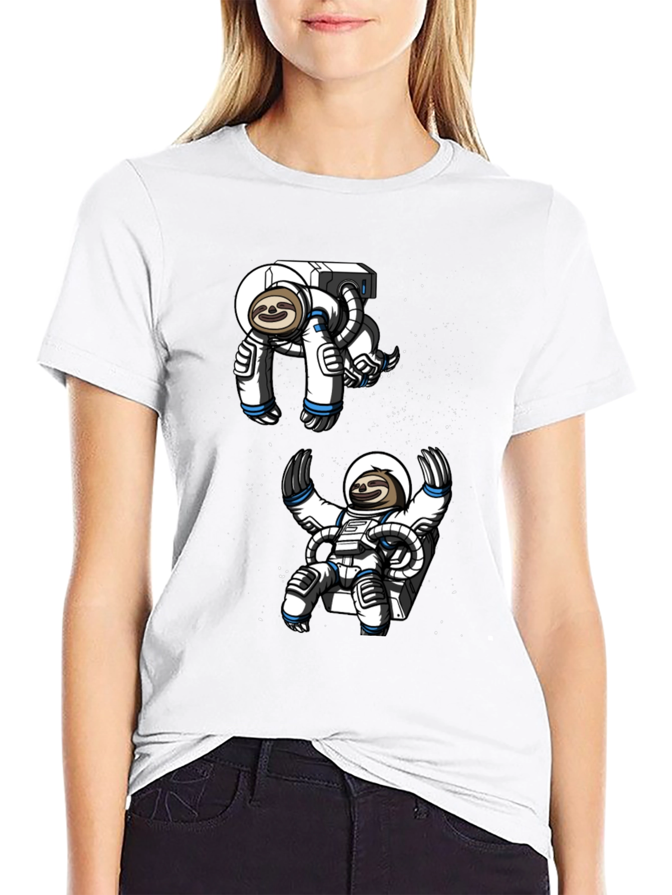 Sloth Astronaut T-Shirt - Space Adventure Tee