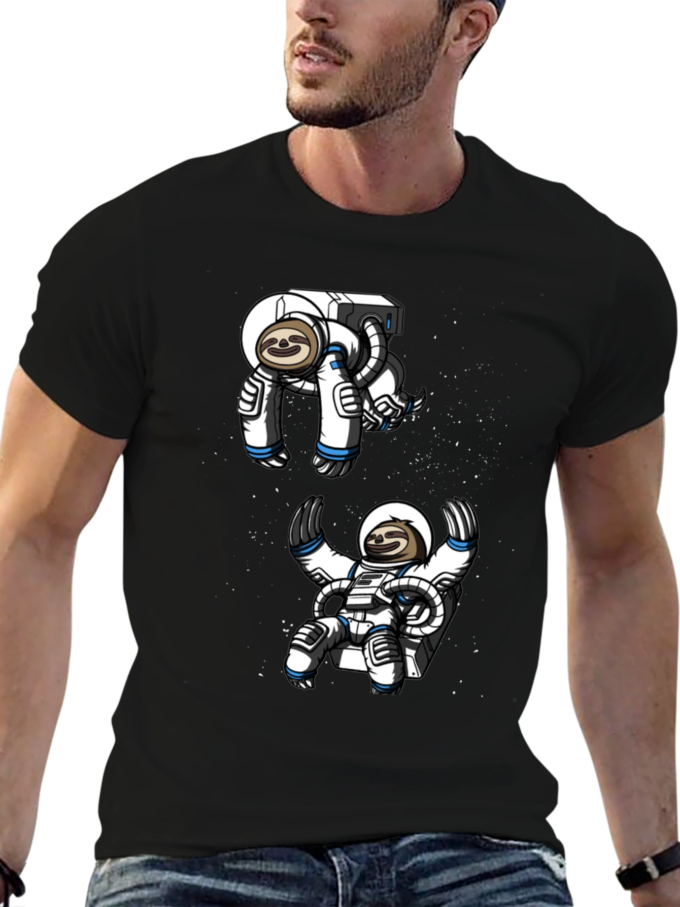 Sloth Astronaut T-Shirt - Space Adventure Tee