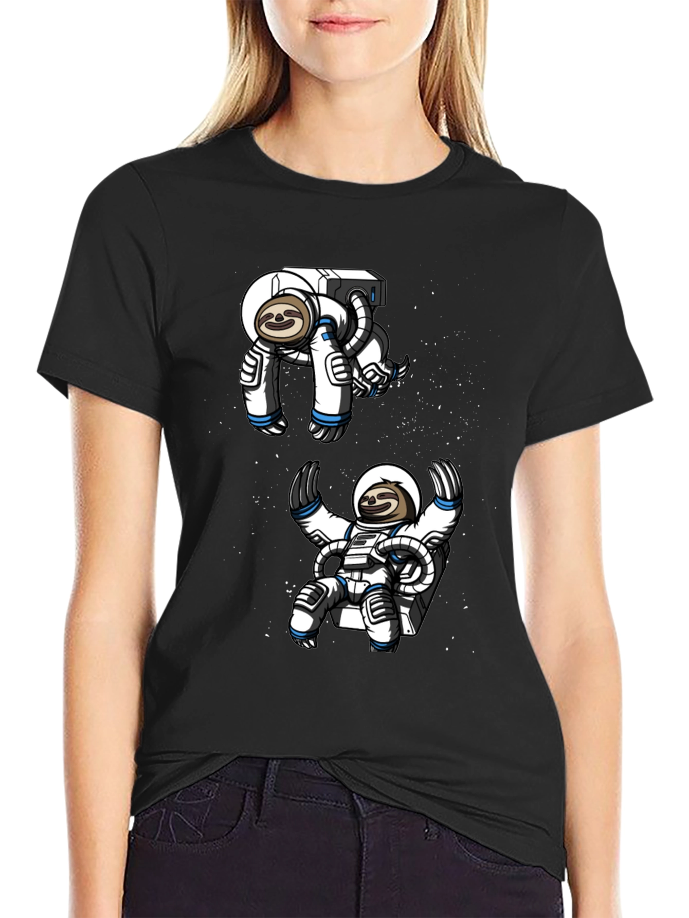 Sloth Astronaut T-Shirt - Space Adventure Tee
