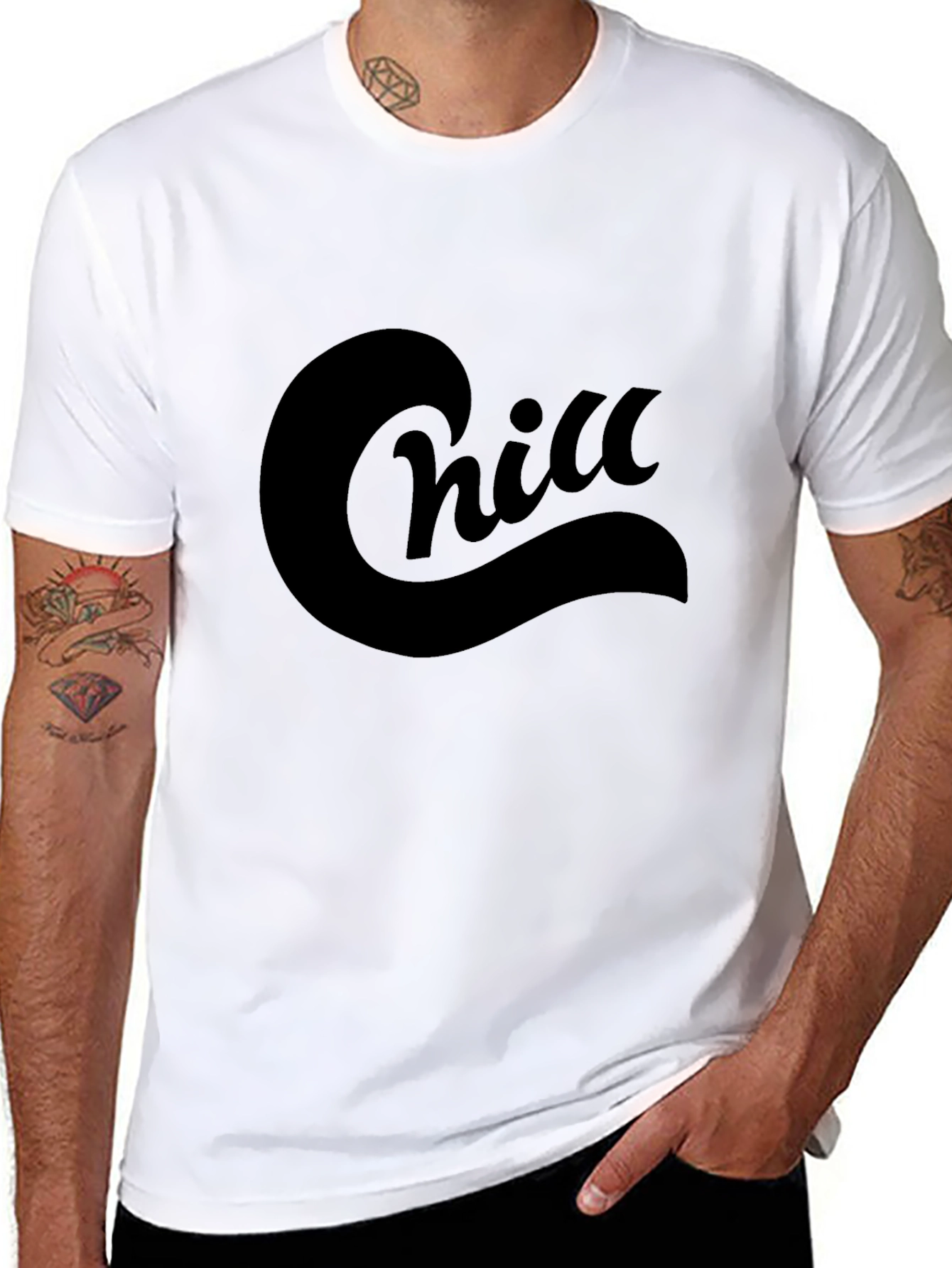 Chill Black T-Shirt - Relaxed Comfort