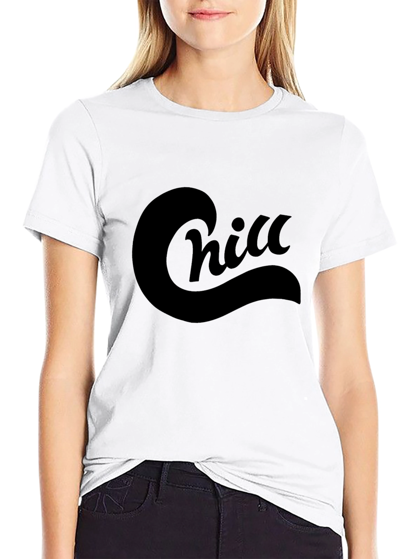 Chill Black T-Shirt - Relaxed Comfort