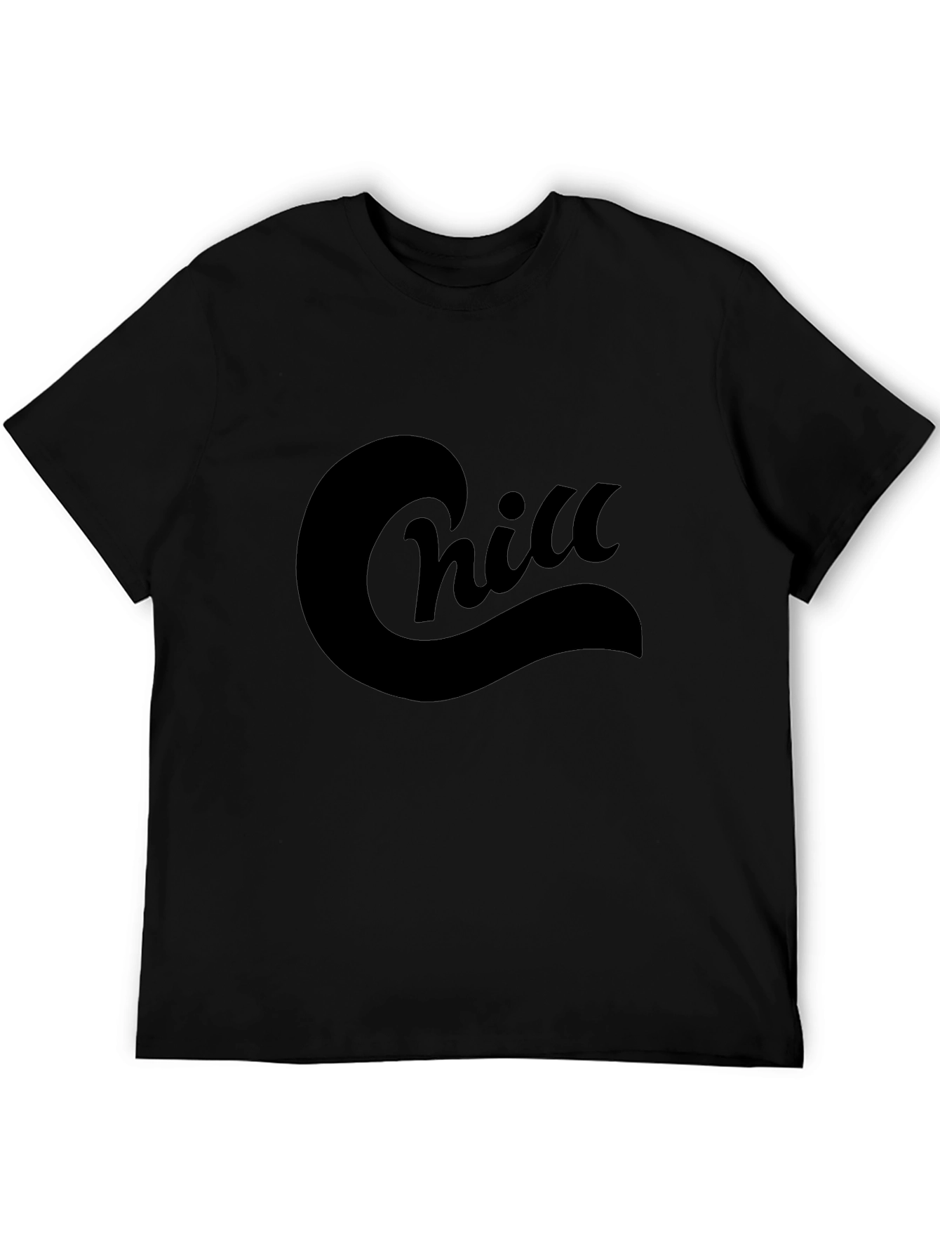 Chill Black T-Shirt - Relaxed Comfort