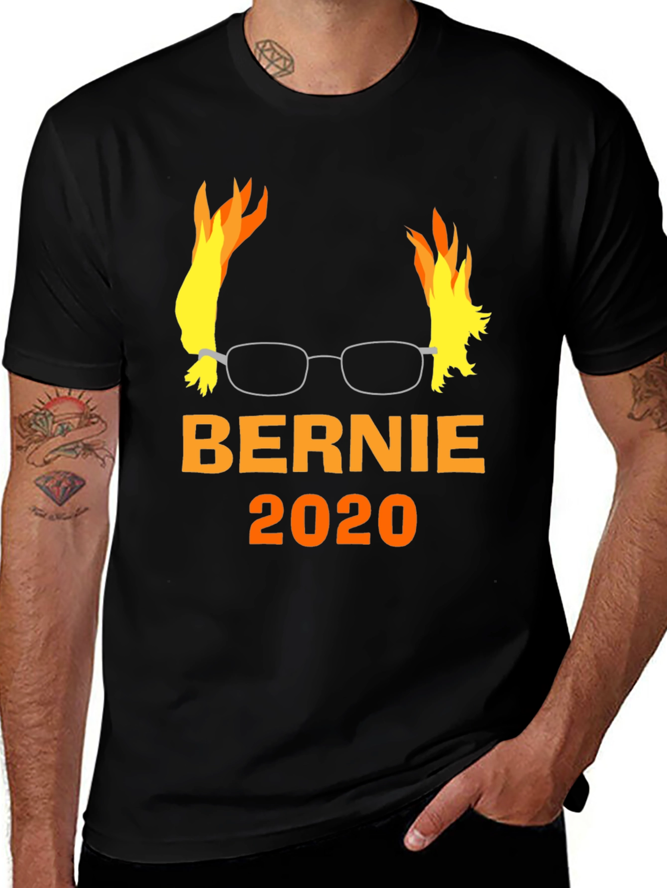 Bernie 2020 Flame T-Shirt