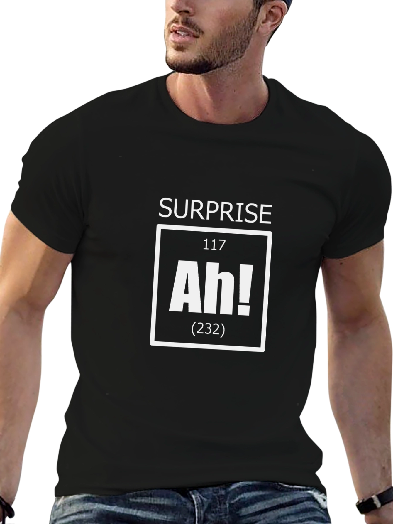 Surprise Ah! Periodic Table Funny Graphic T-Shirt