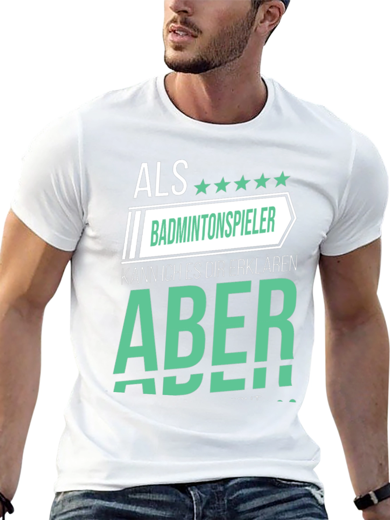 Funny Badminton Player T-Shirt