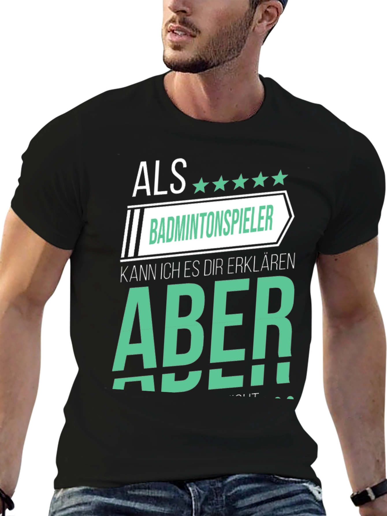 Funny Badminton Player T-Shirt
