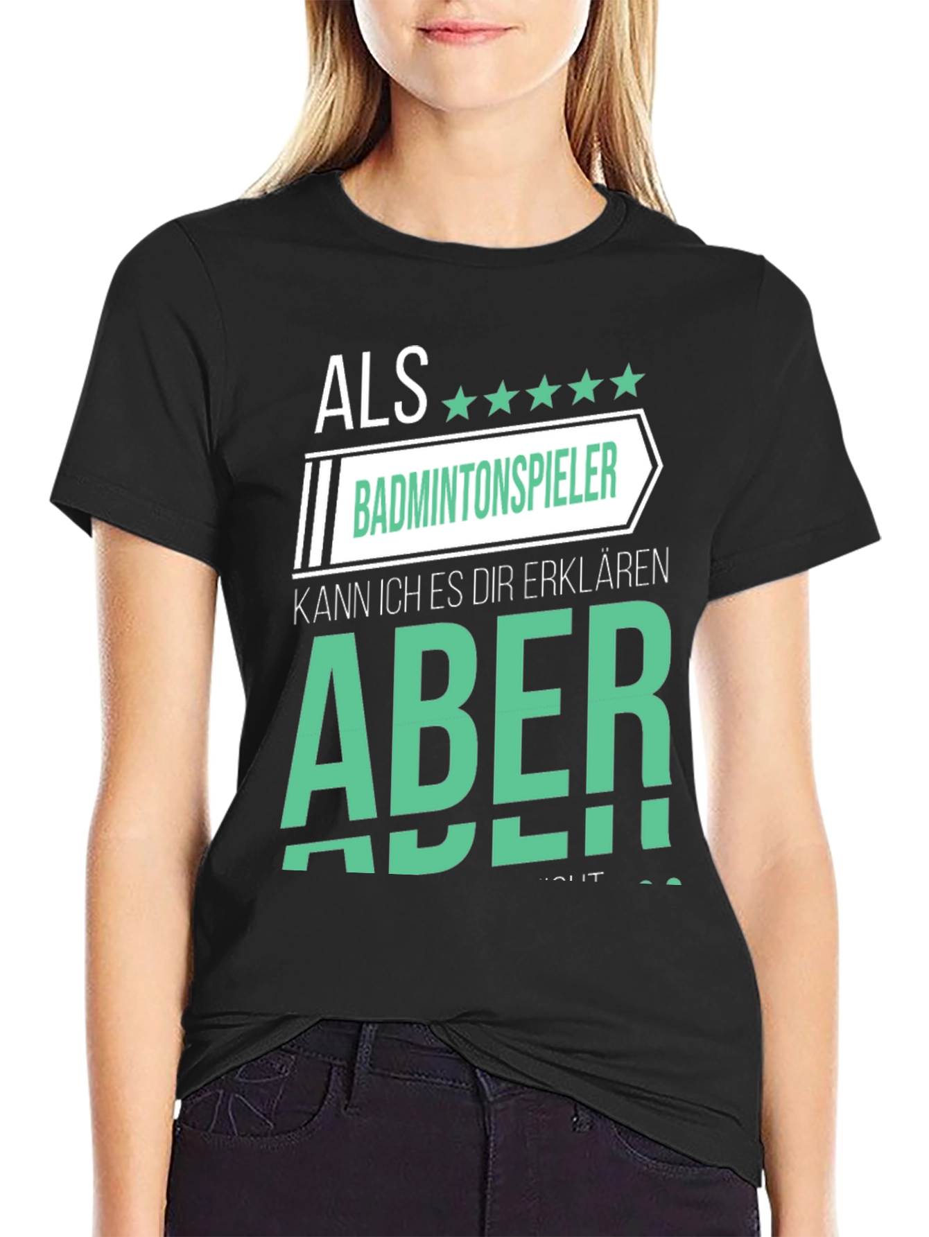 Funny Badminton Player T-Shirt