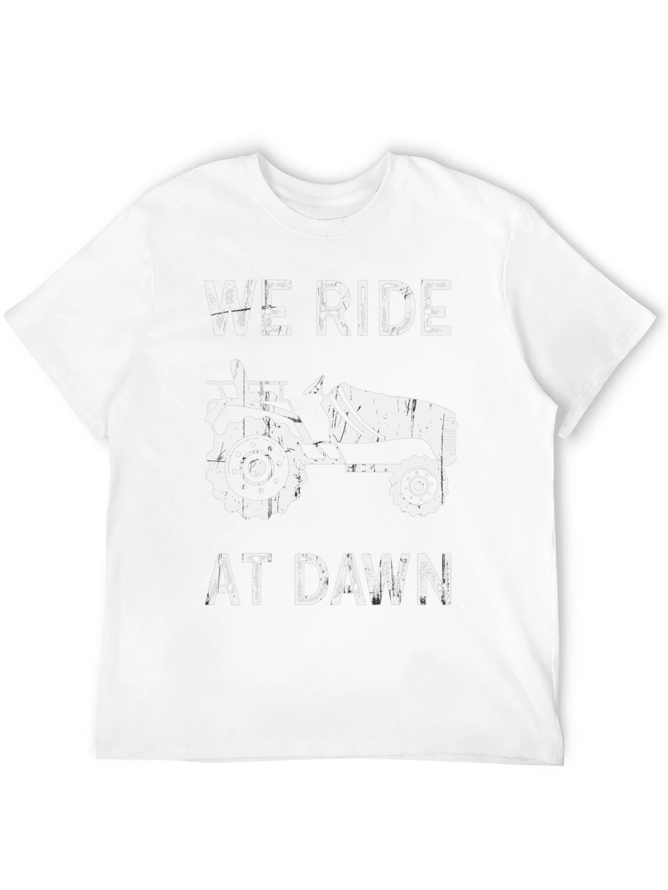 We Ride at Dawn Tractor Graphic Tee